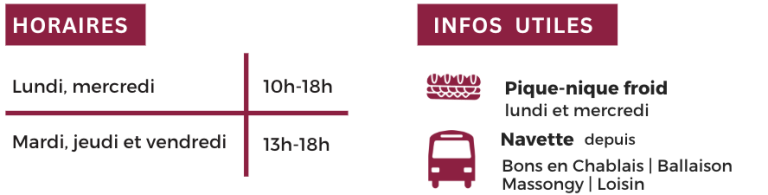 horaires et tarifs pour le stage un autre regard