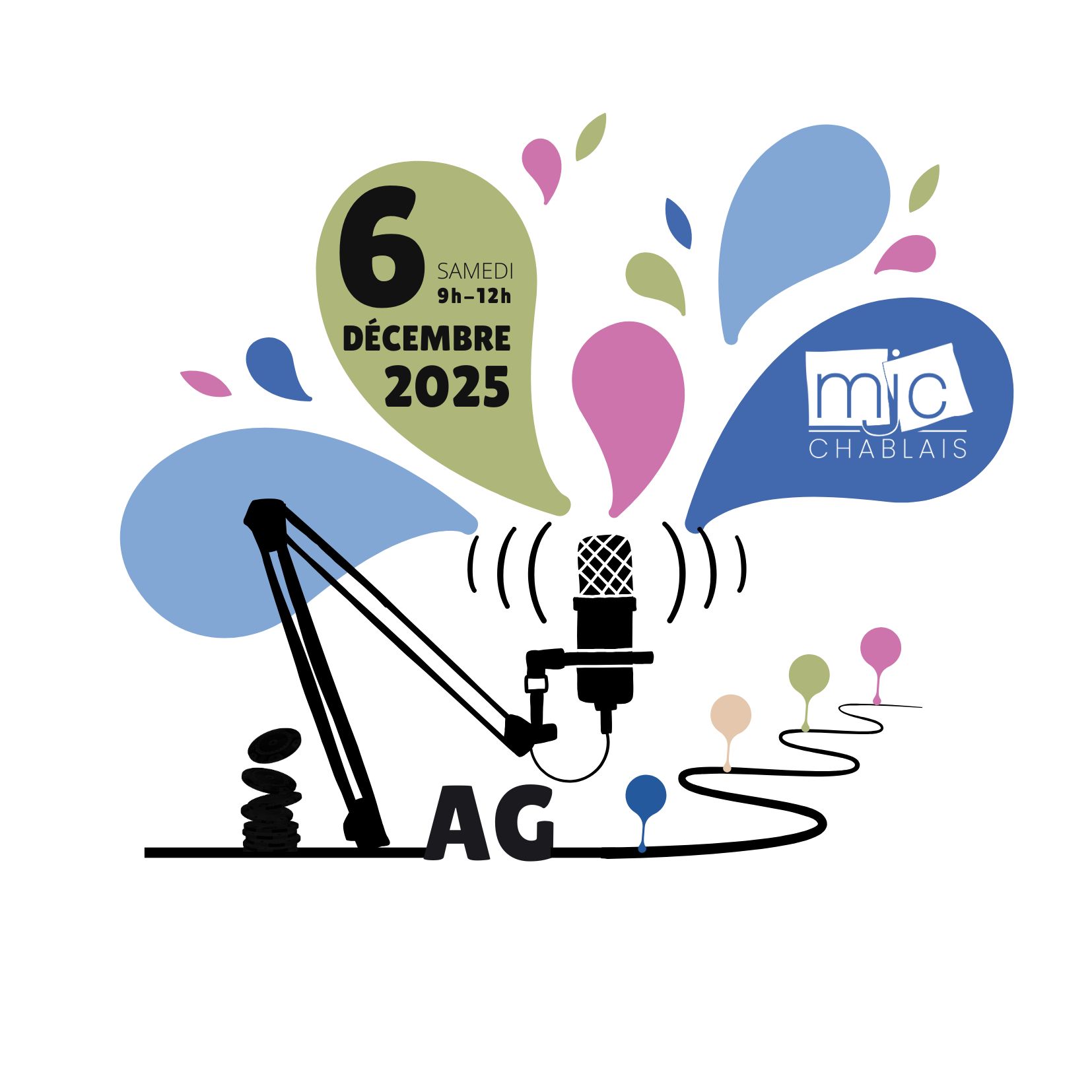 visuel de l'Assemblée Générale de la MJC Chablais 2025